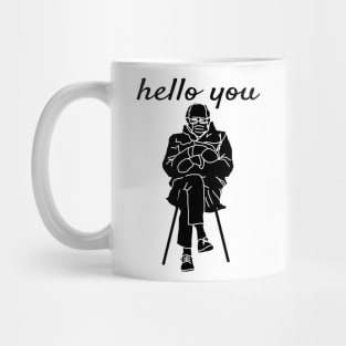 hello you cool funny design Mug